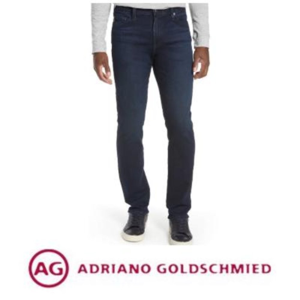 SOLD AG Everett Slim Mens Blue Straight Leg Jeans - Picture 1 of 9